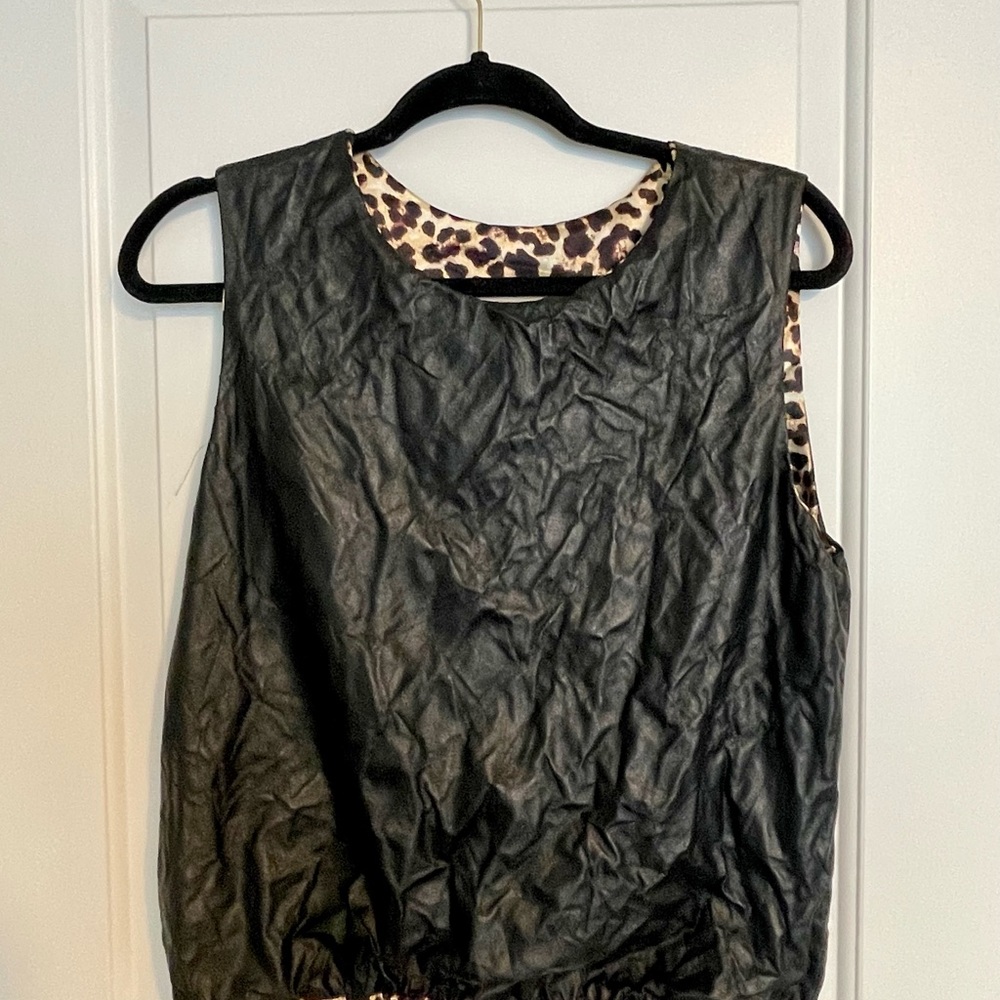 Loyd Ford leopard print top. New. Small